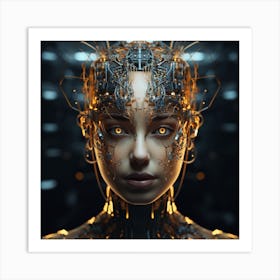 Cybernetic Woman 1 Art Print