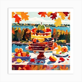 Autumn Cake Art Print