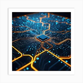 Circuit Board 41 Art Print