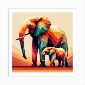 The Bountiful Brothers Elephants Art Print