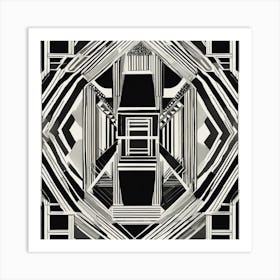 Abstract Geometric Pattern Art Print