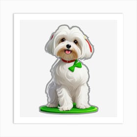 Maltese Dog Art Print