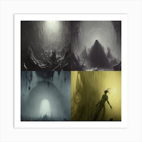 Dark Caves Art Print