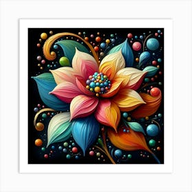 Colorful Flower 1 Art Print