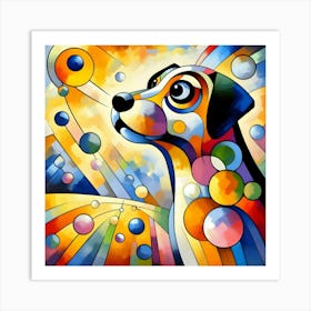 Dog Painting Art Print