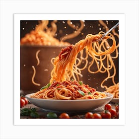 Spaghetti With Tomato Sauce 1 Art Print