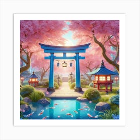 Koi Pond 5 Art Print