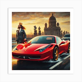 King Of Ferrari Art Print