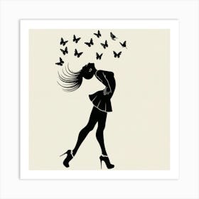 Butterfly Girl Art Print