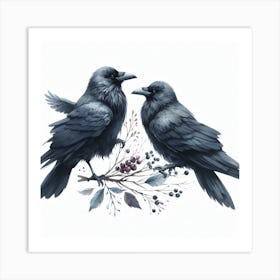 Ravens 1 Art Print