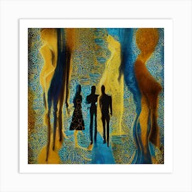 Silhouette Abstract Art Print