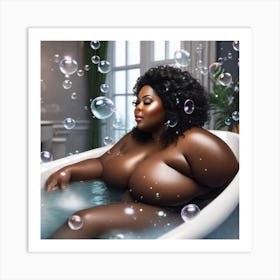 BBW bubble bath Art Print