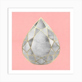 Geometry with golden lines 3 Art Print