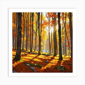 Autumn Forest 6 Art Print