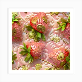 Strawberries5 Art Print