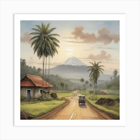 Road In Java Art Print 2 Art Print