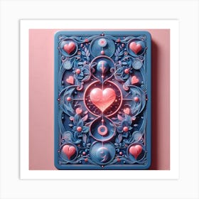 Heart Playing Card Art Print