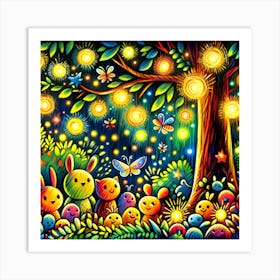 Super Kids Creativity:Night In The Forest Art Print