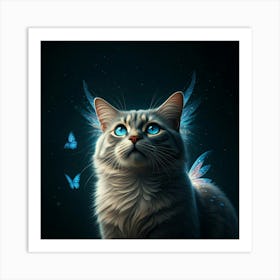 Ethereal Kitten Art Print