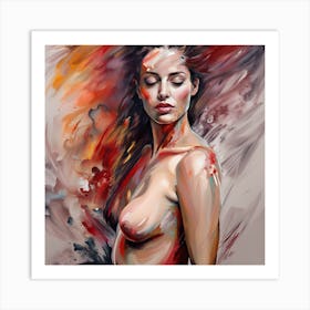 Nude Painting of a Woman 1 Art Print