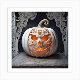 Lace Pumpkin Art Print