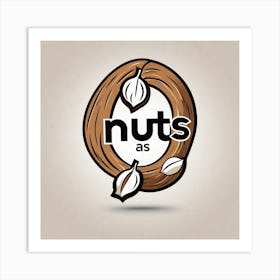 Nuts As A Logo (28) Art Print