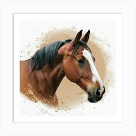 Horse Portrait Art Print