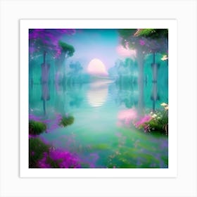 Reflected Landscape 1 Art Print