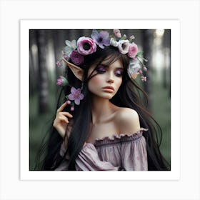 Elven Girl Art Print