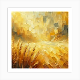 Abstract Of Wheat Field Art Print