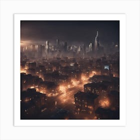 Dark City Art Print