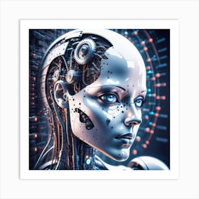 Robot Woman 16 Art Print