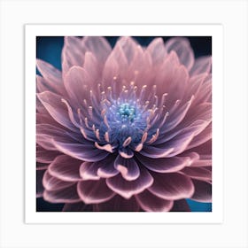 Pink Flower art Art Print