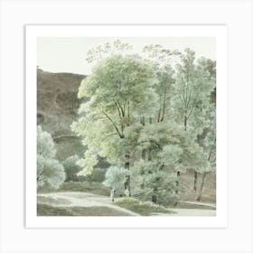 Joseph August Knip Trees In The Area Of Subiaco Art Print