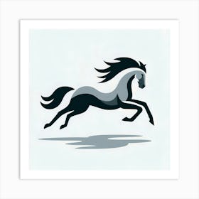 Horse Running Art Print