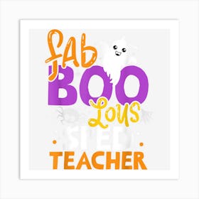 Faboolous Sped Teacher Special Education Ghost Halloween Art Print