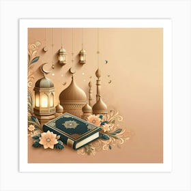 Muslim Eid Background Art Print