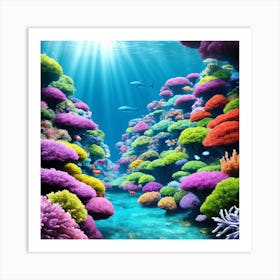 Coral Reef Art Print