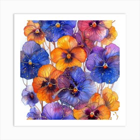 Pansies 1 Art Print