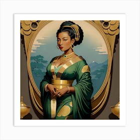 Blasian Woman Art Print