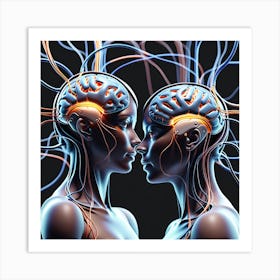 Brain And Body Concept Art Print