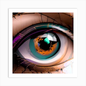 I put an eye on you Serie Art Print