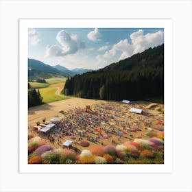 Festival In The Mountains Art Print