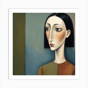 Woman'S Face 13 Art Print