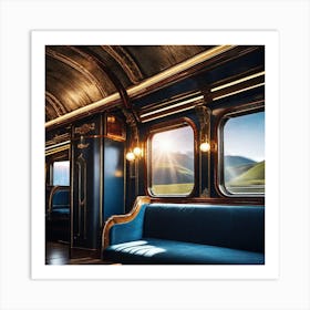 Train Interior Art Print