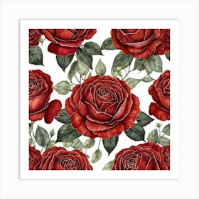 Whispers of Love: The Rose Connection Art Print