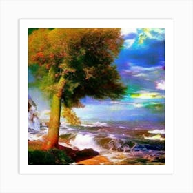 The Beach Tree Art Print