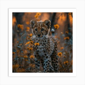 Cheetah Cub 14 Art Print