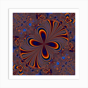 Abstract Fractal Background Pattern Art Print