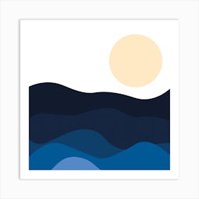 Ocean Habitat Square Art Print